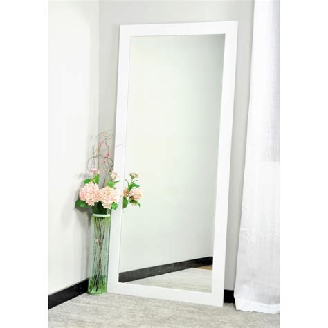 It features a large, optical quality, break resistant mirror. BrandtWorks Vision in Tall Vanity Floor Mirror - 32W x 65 ...