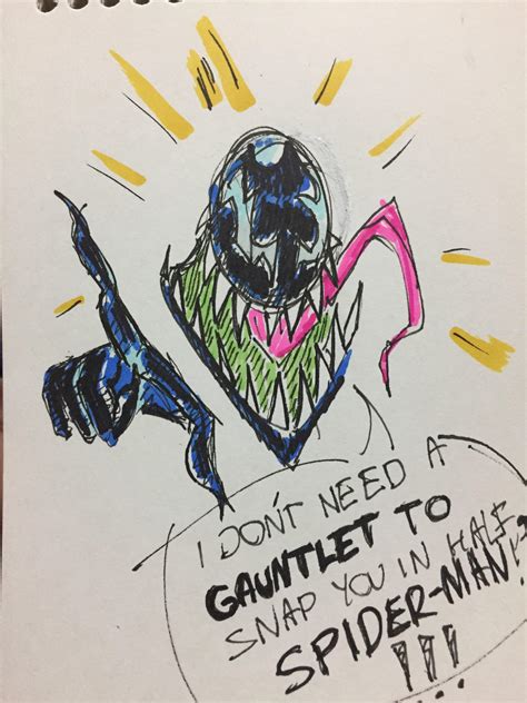 You cannot just go around eating anybody that you want to. Thought of a cool Venom quote, decided to draw it! : thevenomsite