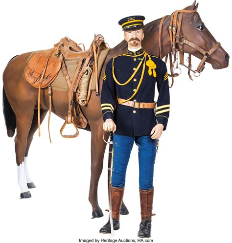 1902 7th Cavalry Trooper Ready To Ride Militaria Uniforms Lot