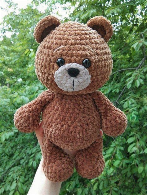 Crochet Plush Bear Free Pattern Amiguroom Toys Häkelbär Kostenlose