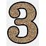 3 Glitter Numbers  Gold Number HD Png Download 960x1322