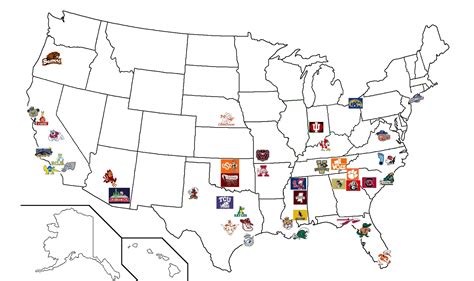 College World Series Appearances Since 2003 Map Oc Rcollegebaseball