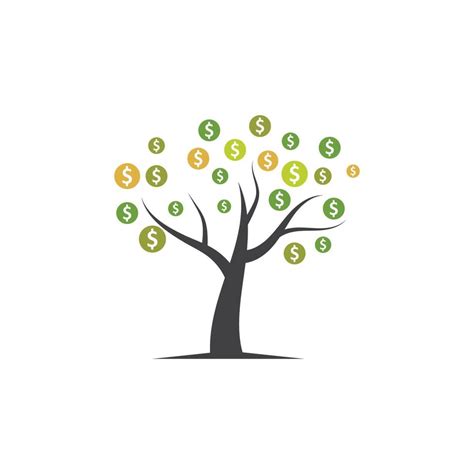 Money Tree Logo Icon Vector Illustration Vector Art At Vecteezy