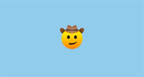 Cowboy Hat Face Emoji On Joypixels Animations