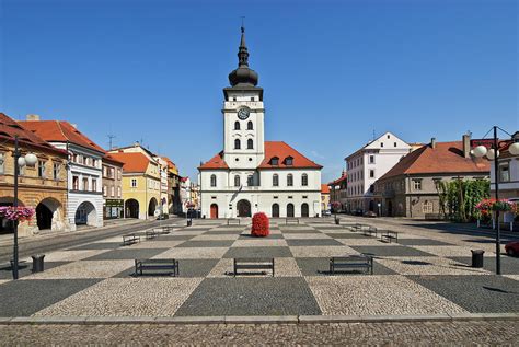 Square In Town Of Zatec Czech Republic Photograph By Vaclav Mach