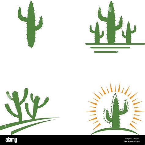 Cactus Logo Template Vector Illustration Stock Vector Image And Art Alamy