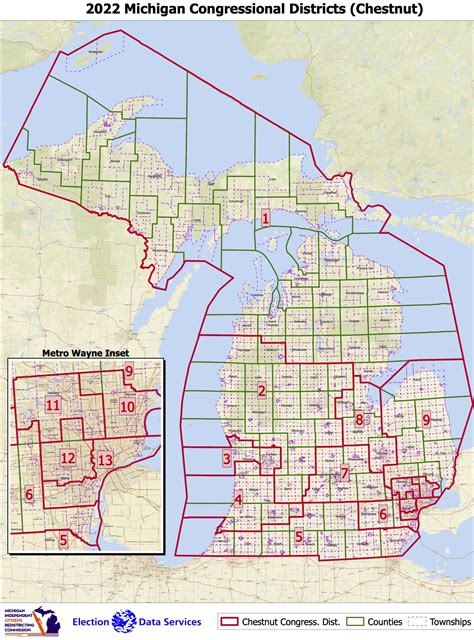 Map Of Michigan Congressional Districts Angie Bobette
