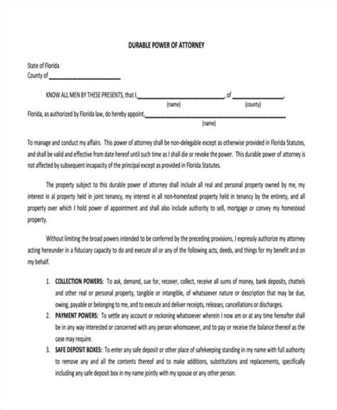 A principal can give an agent broad the power of attorney is frequently used in the event of a principal's illness or disability, or in legal transactions where the principal cannot be present. Impeccable printable durable power of attorney forms ...