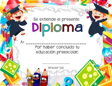 Formato De Diplomas De Preescolar Imagui Diplomas Pinterest Images