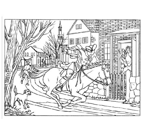 Us north american history coloring pages: Paul Reveres Ride Coloring Pages | Paul revere's ride ...