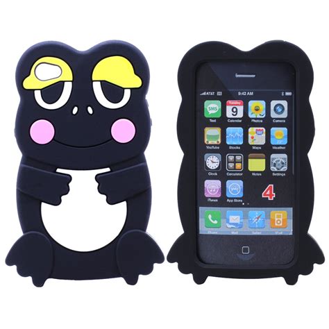 Wholesale Iphone 4s 4 3d Frog Case Black