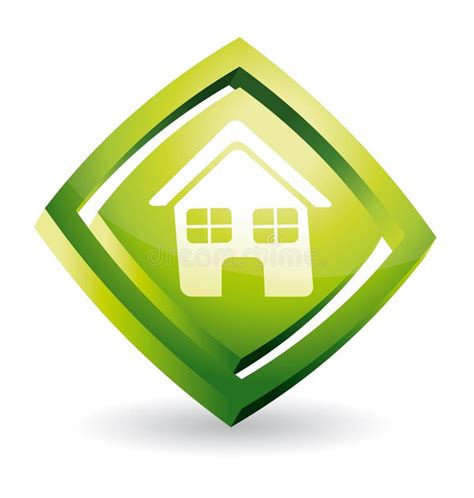 Green House Icon Stock Vector Illustration Of Ecological 8859216