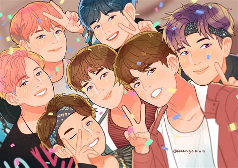 Bts As Anime Characters Wallpaper Bts Cute Anime Wallpapers