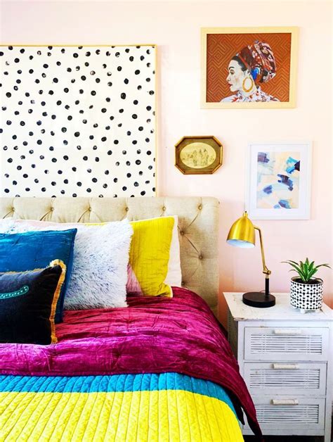 colorful life ♡ always and whatever forever ♡ eclectic bedroom eclectic home eclectic decor