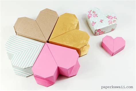 Easy Origami Heart Box Origami Box Heart Easy Envelope Tutorial Paper