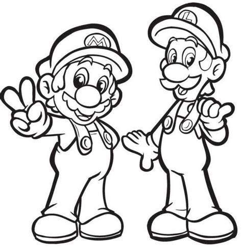 Luigi Coloring Pages Printable Luigi Coloring Pages Free