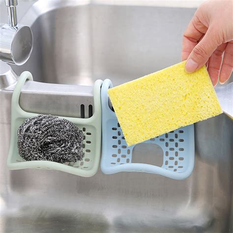 Sink Sponge Holder Kitchen Sponge Cleaning Brush Drain Rack Soap
