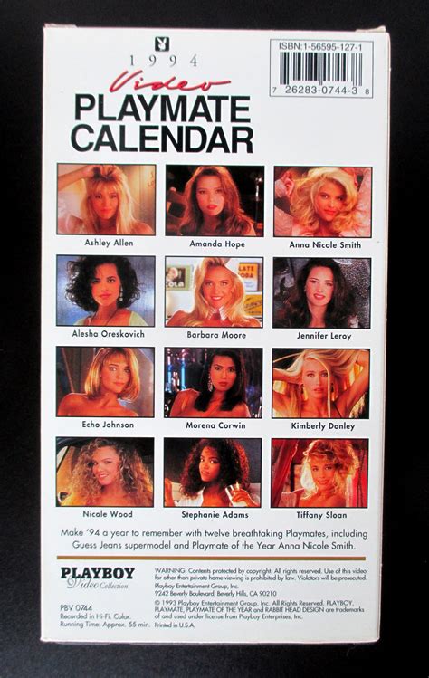 Playboy Video Playmate Calendar 1994 VHS Tape Etsy