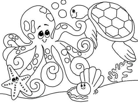 Ocean Scene Coloring Pages At Free Printable