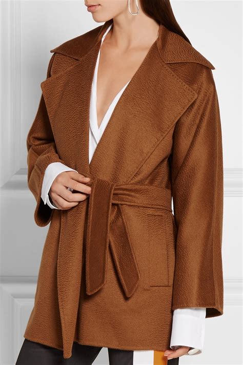 Max Mara Gas Cashmere Wrap Coat In Brown Lyst