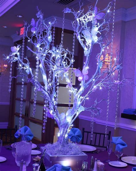 our magnificent led butterfly tree centerpiece for paige s sweet 16 today sweet16