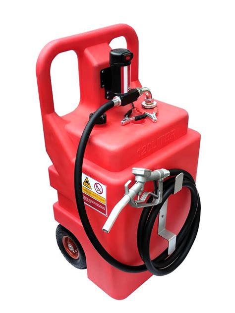 New 120 L Portable Plastic Electric Fuel Transfer Tank S1135 Uncle