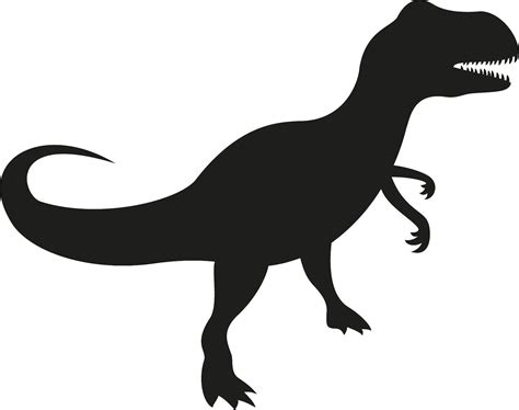 Tyrannosaurus rex was a large carnivore; Tyrannosaurus Rex Silhouette at GetDrawings | Free download