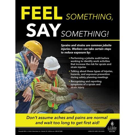 Feel Something Say Something Construction Safety Poster