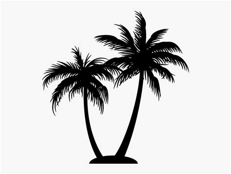 444 transparent png illustrations and cipart matching palm tree silhouette. Silhouette Coconut Tree Png - Palm Tree Silhouette ...