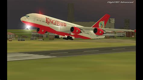 Flight 787 Advanced Airbus A380 Kingfisher Air India From Qatar