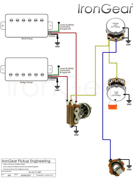 2 Humbucker 2v Push Pull Tone Wiring Diagram