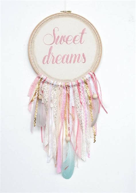 Pink Sweet Dreams Handmade Dream Catcher Handmade