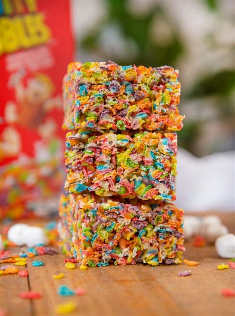 Fruity Pebbles Treats Recipe Done In 10 Minutes Dinner Then Dessert