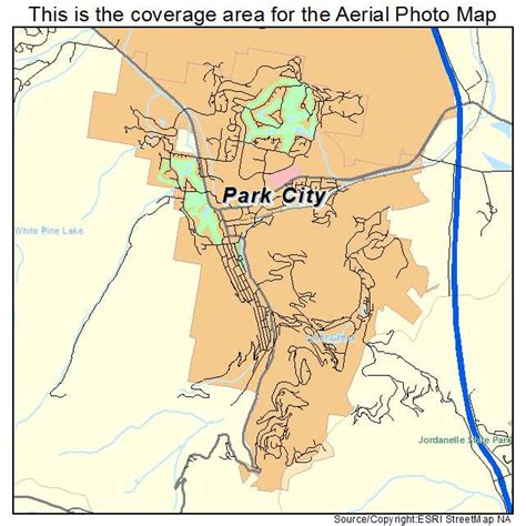 Aerial Photography Map Of Park City Ut Utah