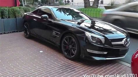 Mercedes Sl63 Amg Black In Monaco Youtube