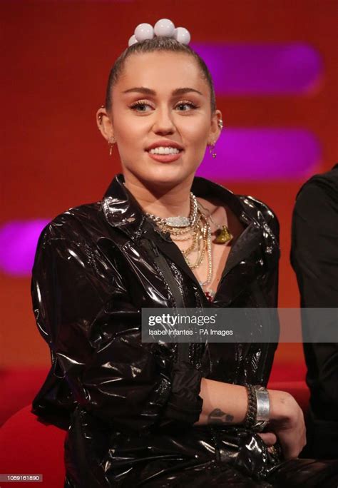 Miley Cyrus During The Filming For The Graham Norton Show At Bbc