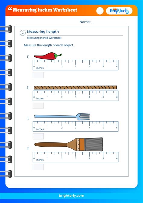 Free Printable Measuring Inches Worksheets For Kids Pdfs