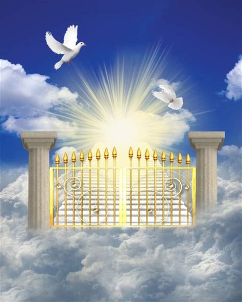 Aofoto 8x10ft Heaven Gate Background Gates Of Paradise In