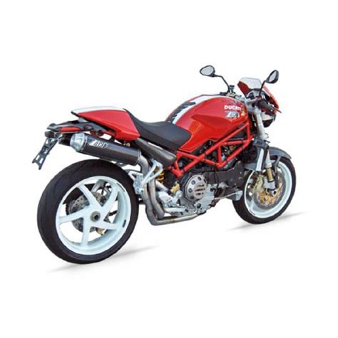 Zard Exhaust Ducati Monster 1000 S2r High Mount Carbon Slip On Kit Road