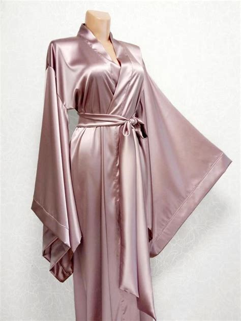 silk robe silk kimono robe bridal robe long silk robe plus size robe 24 colors 100 natural