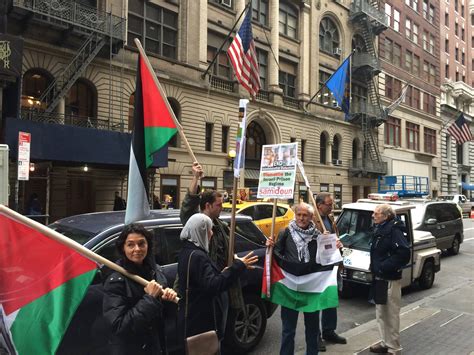 New York Protest Demands Freedom For Palestinian Hunger Striker G4s Out Of Palestine