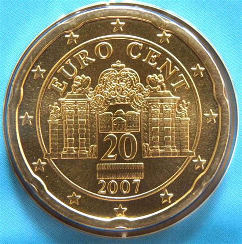 Autriche 20 Cent 2007 Pieces Eurotv Le Catalogue En Ligne Des Monnaies
