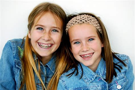 Two Girls With Braces Craig Streight Orthodontics