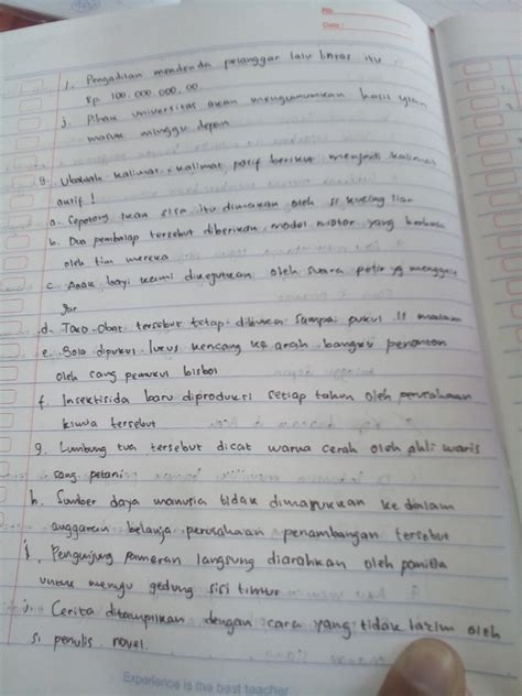 38+ Contoh Kalimat Pasif Nyaeta