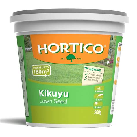 This grass needs a lot of moisture in order to grow and be maintained. Lawn Seed Hortico 200g Kikuyu Seed 53626 I/N 2990014 | Bunnings Warehouse