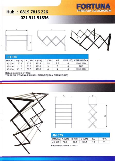 Bonbon jemuran aluminium handuk / rak handuk. jemuran dinding | Tangga Sliding Lipat Aluminium & Fiberglass