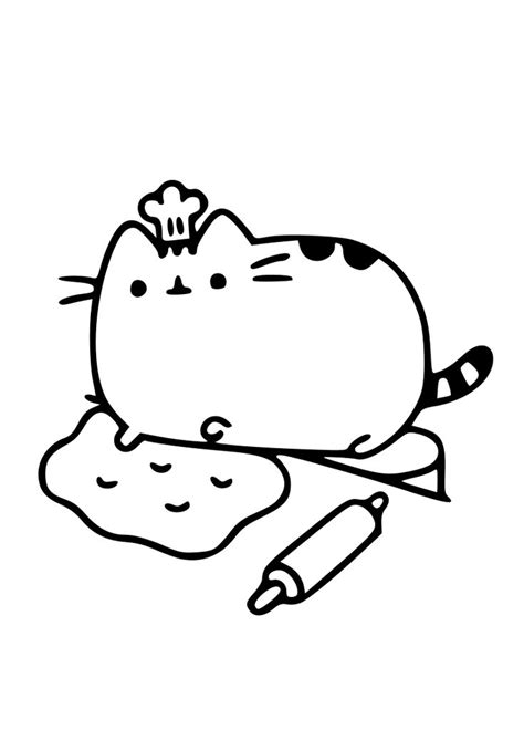 Dibujo Gato Cocinero Kawaii Dibujos Kawaii Para Imprimir Dibujos