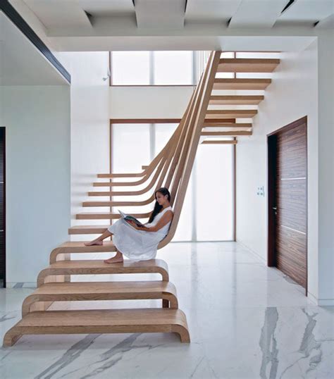 A set of winders—treads that are wider on one side than the other—takes the place of the landing to save space. 22 Beautiful Stairs That Will Make Climbing To The Second ...