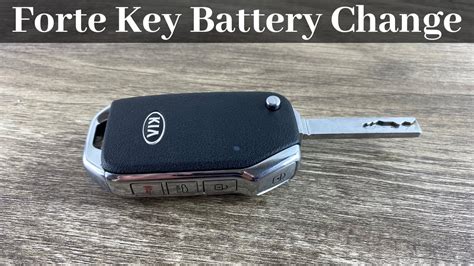 Kia Forte Flip Key Fob Battery Change How To Remove Replace Remote Batteries