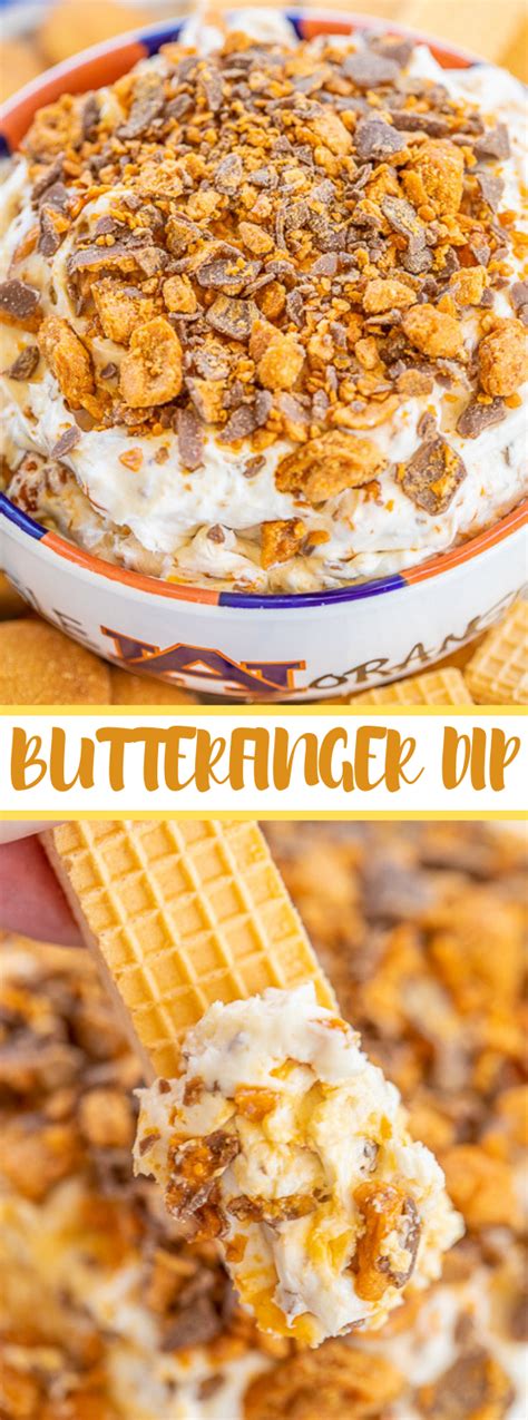 That's why drumstick® is the original sundae cone®! BUTTERFINGER DIP - FOOTBALL FRIDAY #dessert #dessertdip